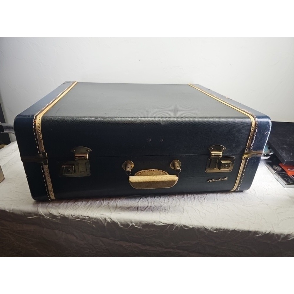 Rare White Star vintage suitcase Mechanism Inside‎ 1950s Good Condition